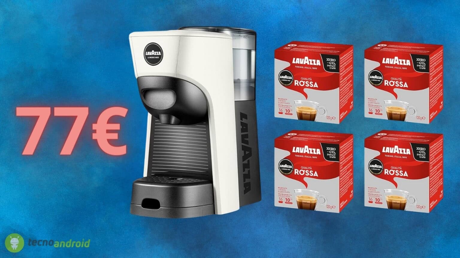 Macchina da caffè LAVAZZA con 64 capsule GRATIS è a prezzo OUTLET