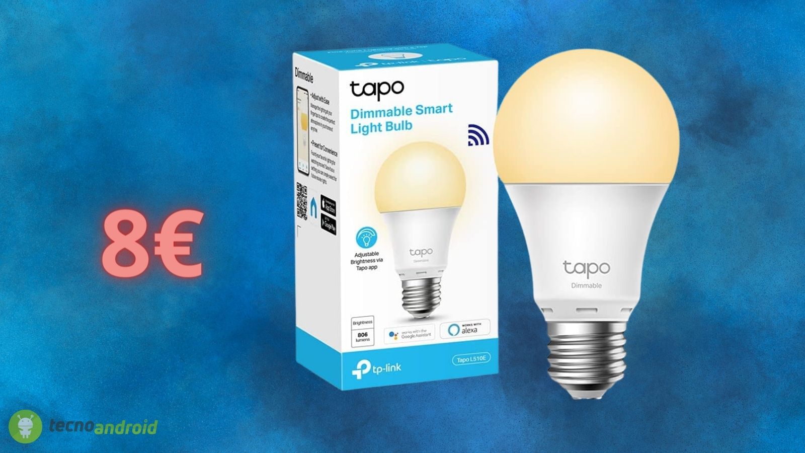 Lampadina TP-LINK smart LED a prezzo Amazon PAZZO: costa 8 euro