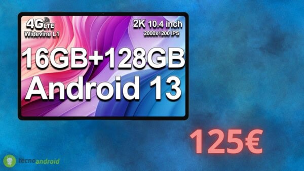 Tablet Android in 2K a 125€: offerta da SOGNO su Amazon