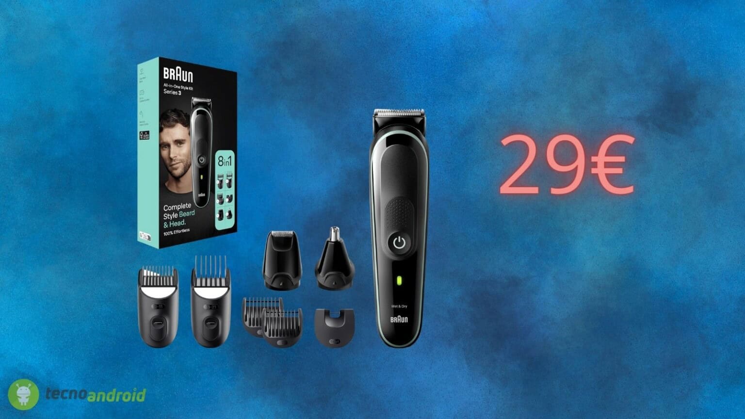 Rasoio elettrico BRAUN a 29€: offerta Amazon Black Friday da PAZZI