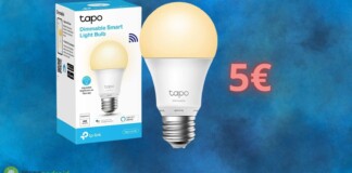 Lampadina LED smart a 5€: FOLLE affare per la TP-Link Tapo