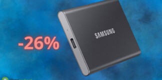SSD Portatile a prezzo STRACCIATO su Amazon: Samsung al 26%
