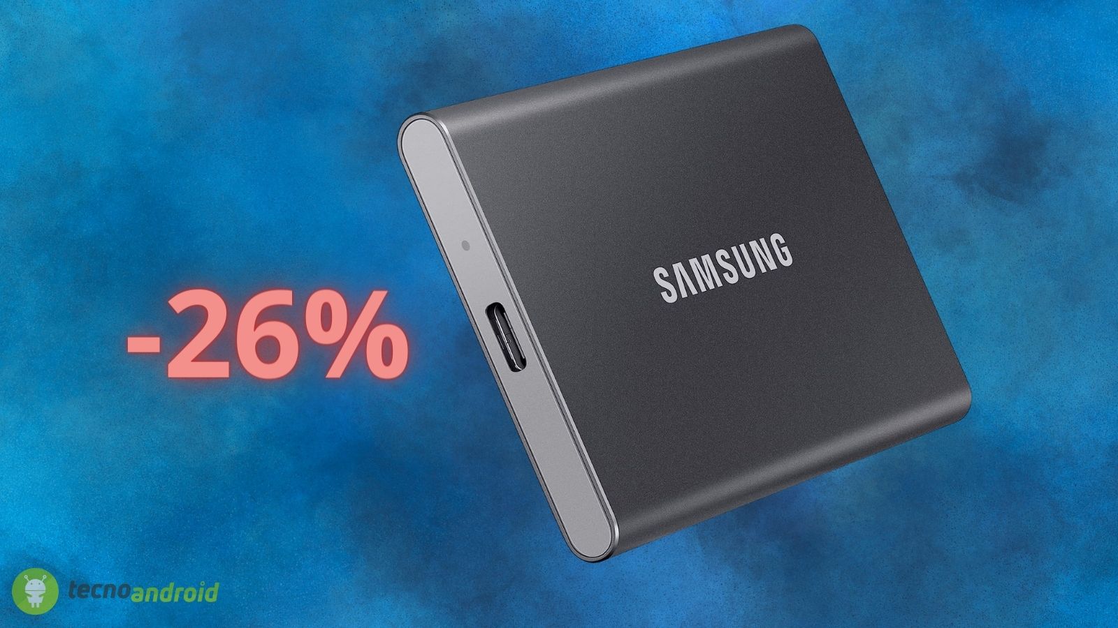 SSD Portatile a prezzo STRACCIATO su Amazon: Samsung al 26%