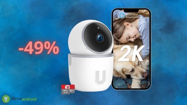 Telecamera WiFi da interno con sconto del 49%: in offerta a 20 euro