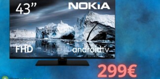 Nokia smart TV a meno di 300€: un 43 pollici in FullHD in OFFERTA