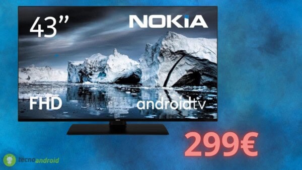 Nokia smart TV a meno di 300€: un 43 pollici in FullHD in OFFERTA
