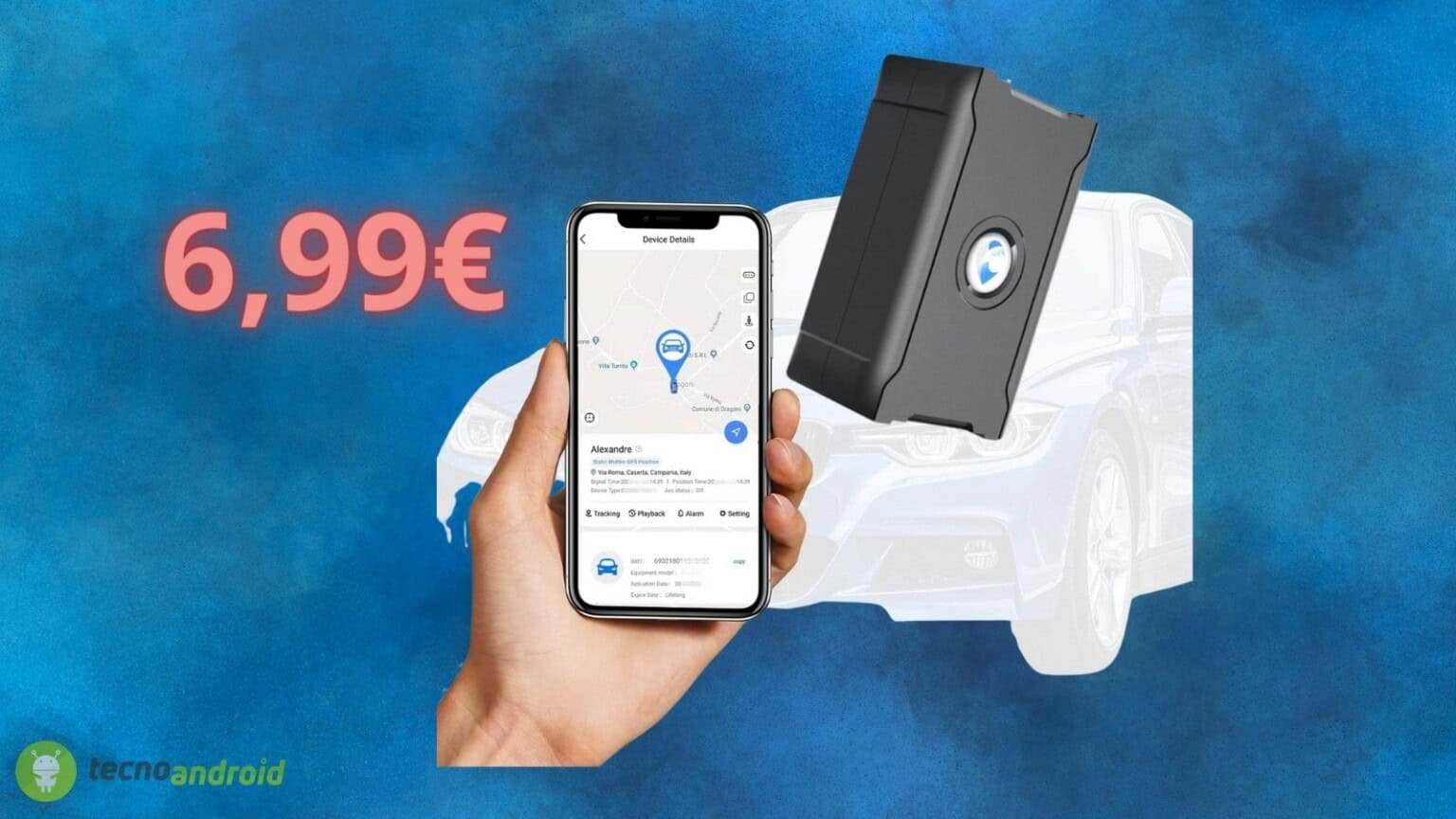 Antifurto GPS a 6,99 euro: AUTO sicura con lo sconto AMAZON