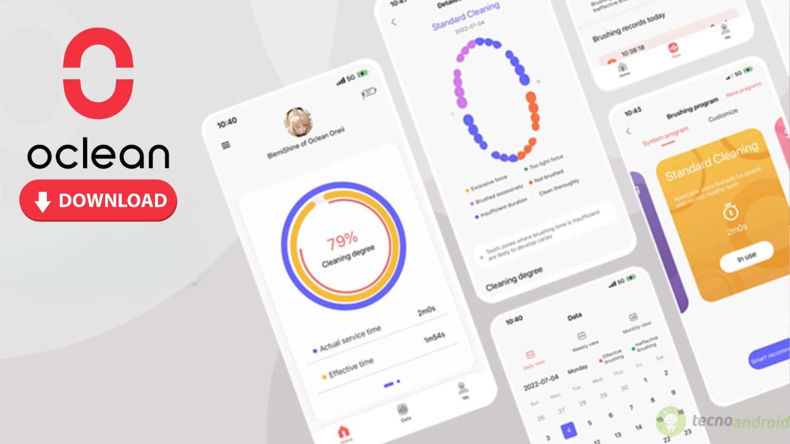 app oclean spazzolino elettrico