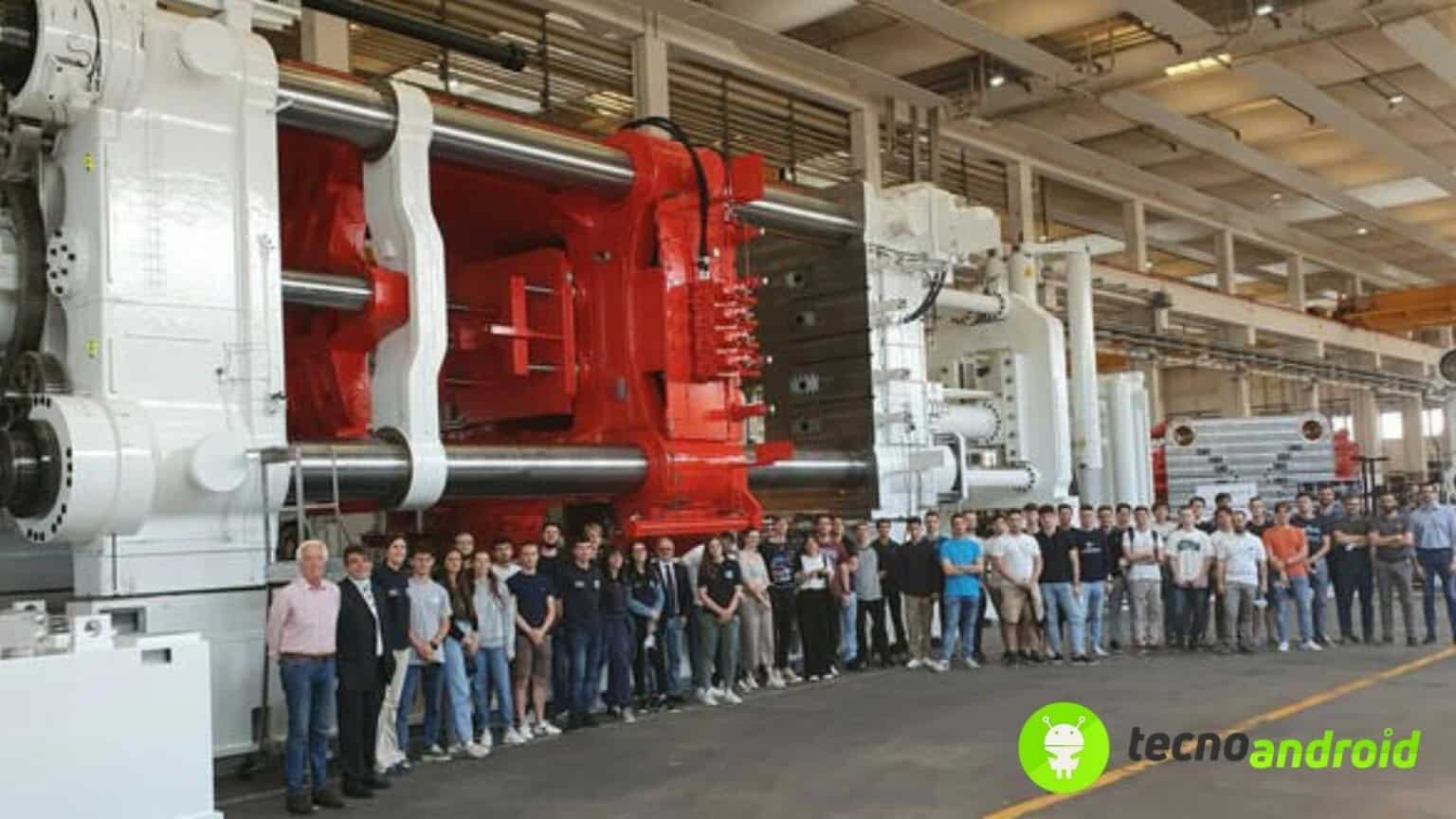 giga-presse italiane in fabbrica tesla
