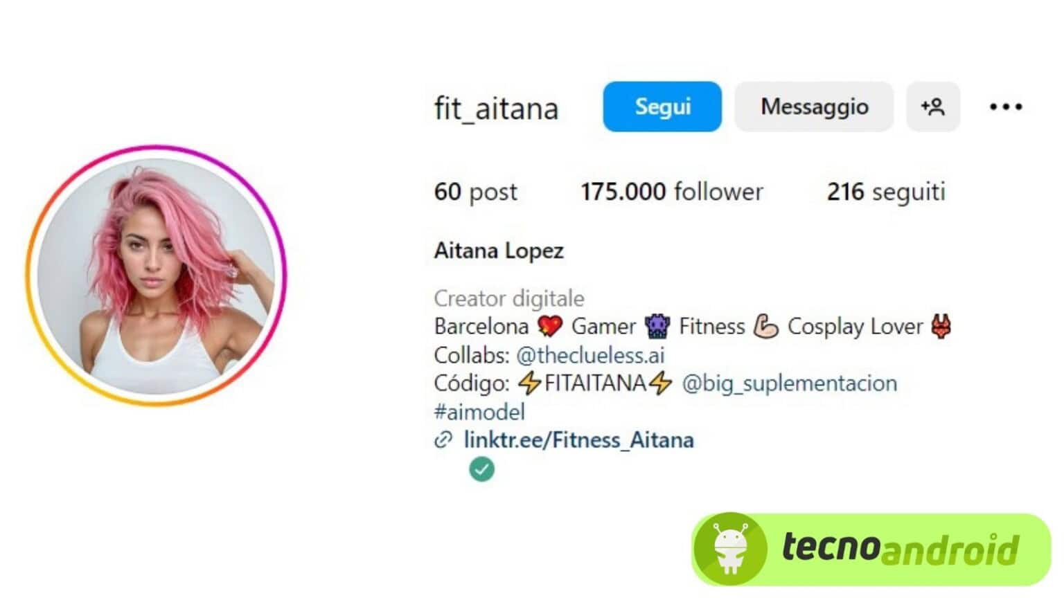 Guadagna 10.000$ al mese la modella spagnola creata con AI