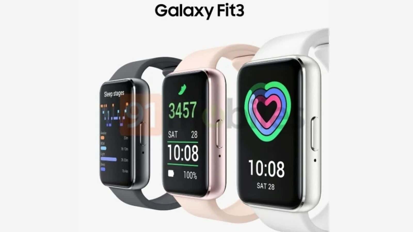 Samsung Galaxy Fit 3, rivelate le colorazioni ufficiali
