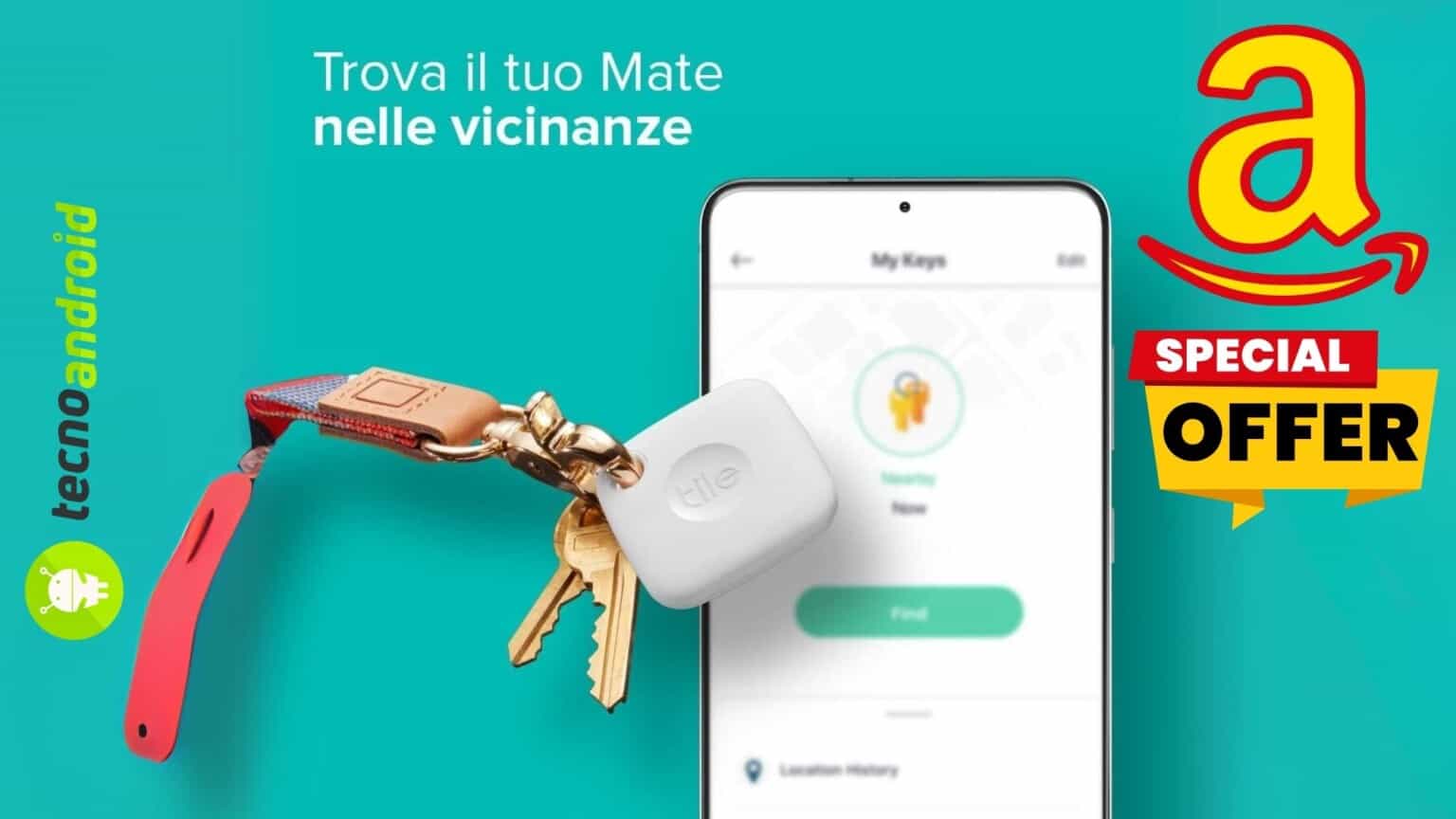 amazpn tile mate tracker in offerta