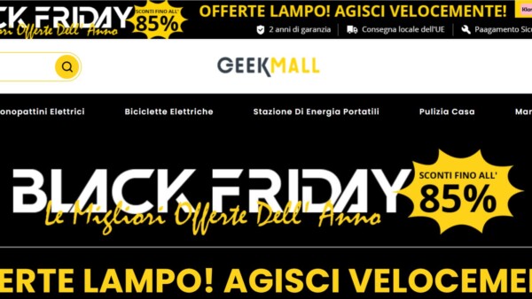 Geekmall: offerte Black Friday con coupon gratis in regalo