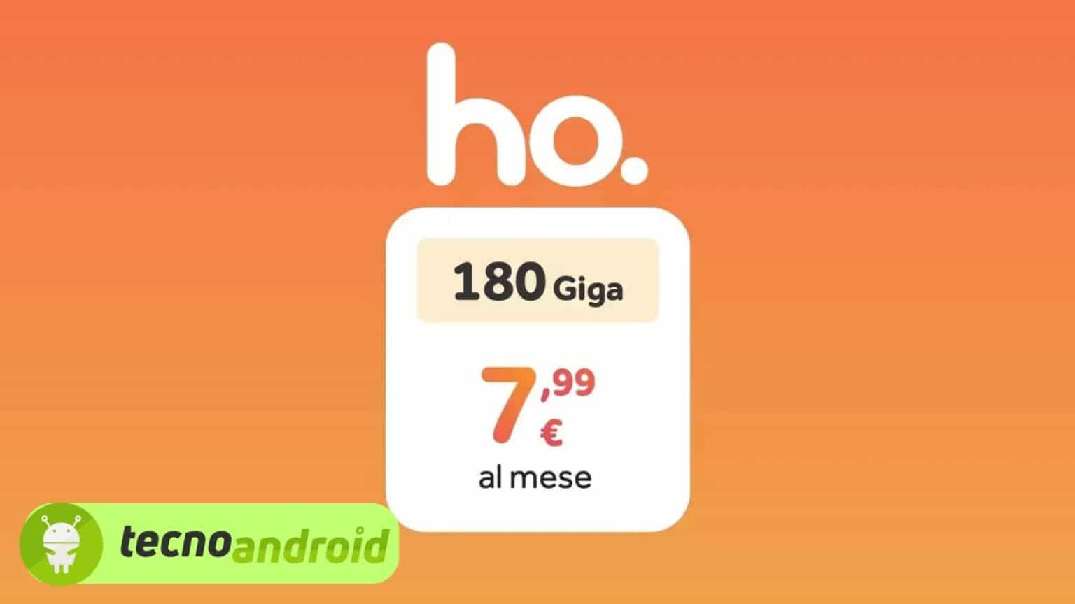 Ho Mobile: la nuova promo ti offre 180GB a meno di 8 euro