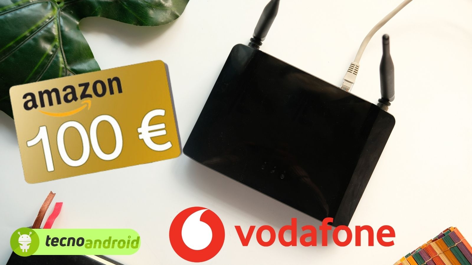 Vodafone con la sua rete fissa regala un buono Amazon da 100 euro 