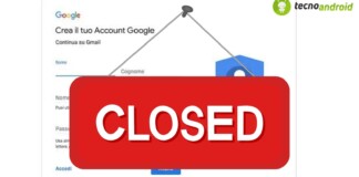 google chiusura account