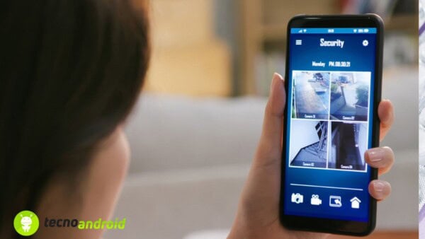 smartphone telecamera di sicurezza