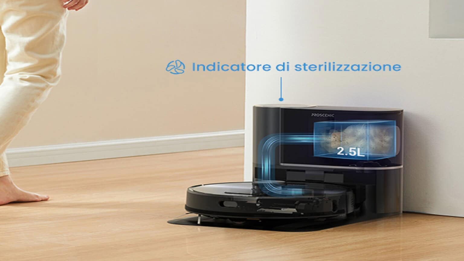 Proscenic M9 Robot Aspirapolvere Lavapavimenti