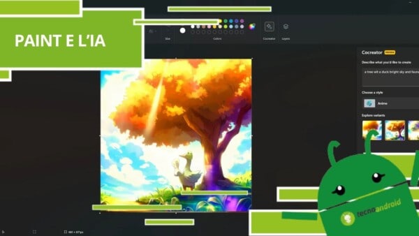 Cocreator, finalmente l'Intelligenza Artificiale ha raggiunto anche Paint