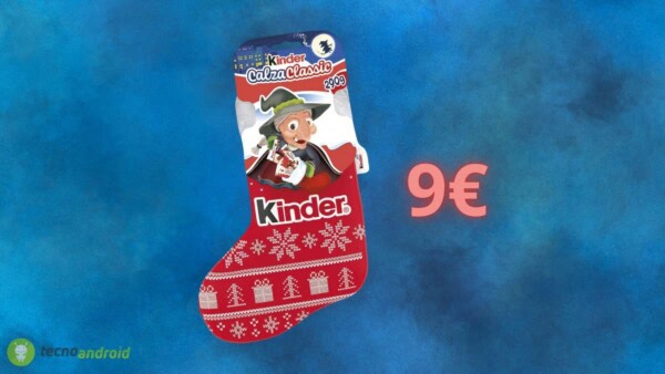 Calza della BEFANA Kinder quasi in REGALO su AMAZON (-58%)