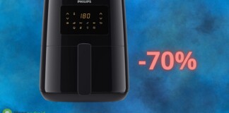 Amazon PAZZA: la friggitrice ad aria PHILIPS è scontata del 70%