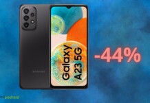 Follia AMAZON: quasi regala il Samsung Galaxy A23 5G (-44%)