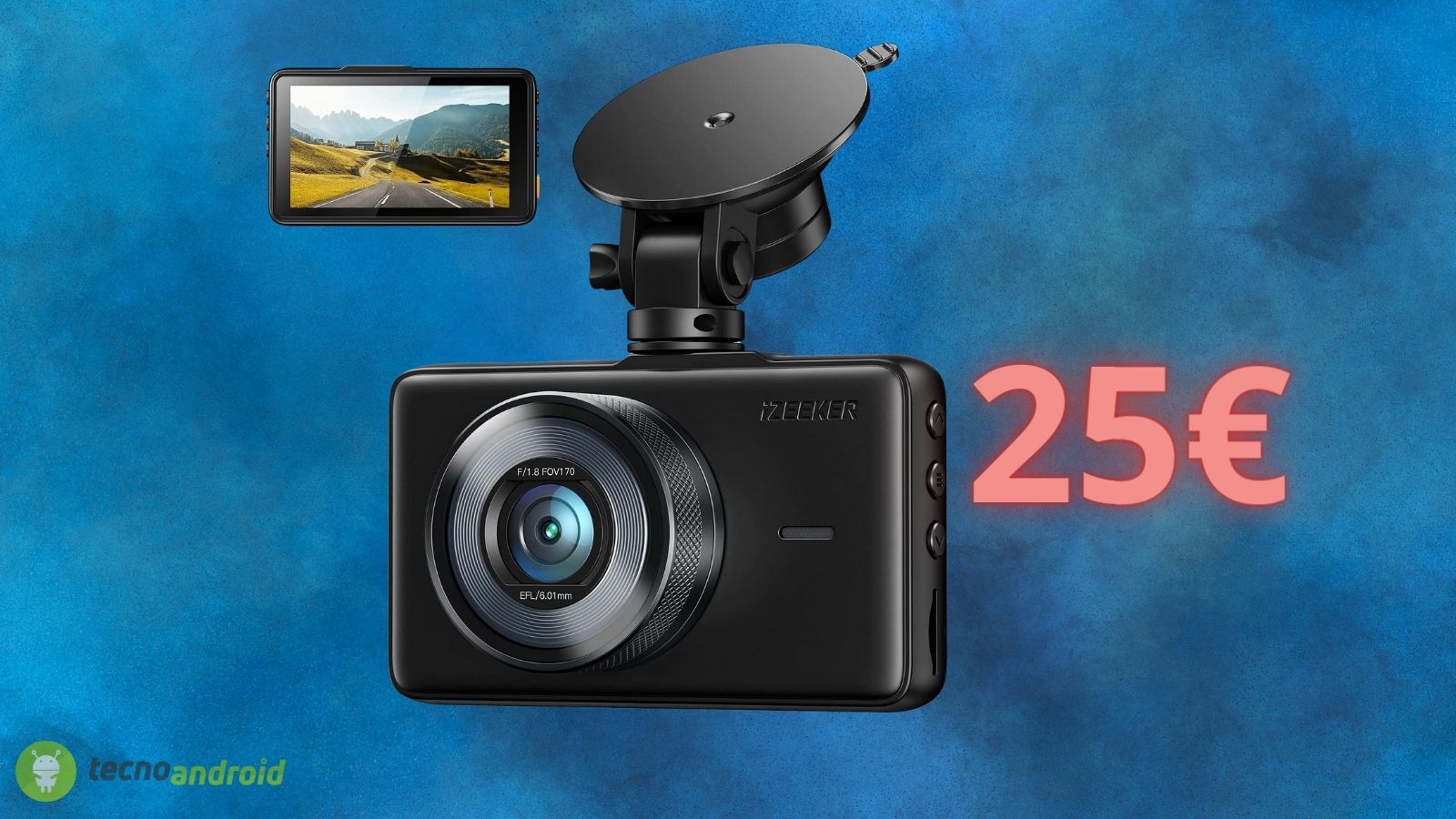 Dash cam AUTO: solo 25€ su Amazon con fotocamera a 1080p