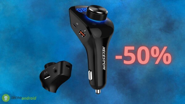 Trasmettitore Bluetooth per AUTO: un'AFFARE su AMAZON (-50%)