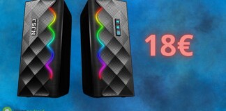 Altoparlanti PC con illuminazione RGB: in offerta a soli 18€ su AMAZON