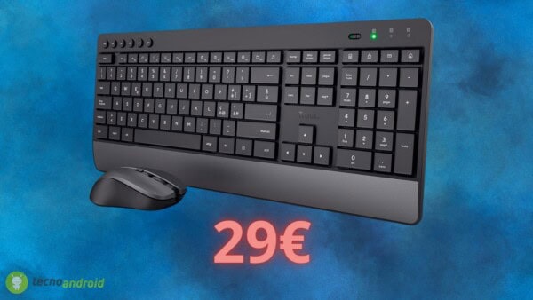 Trust: set di tastiera + mouse wireless a meno di 30€ su Amazon