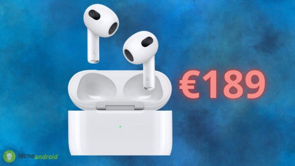 Apple AirPods (3a gen): OFFERTA SHOCK su Amazon