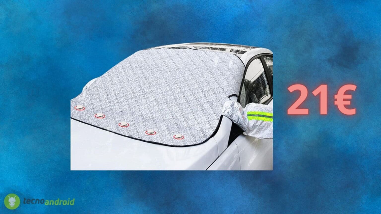 Auto al sicuro dal GHIACCIO: il copri parabrezza quasi in REGALO su Amazon