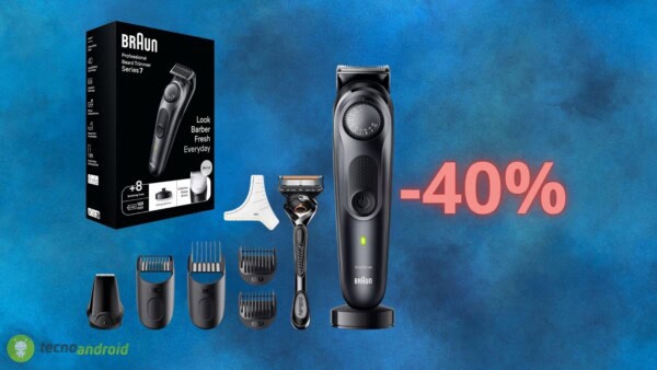 Amazon FOLLE: il rasoio elettrico Braun Series 7 è quasi REGALATO