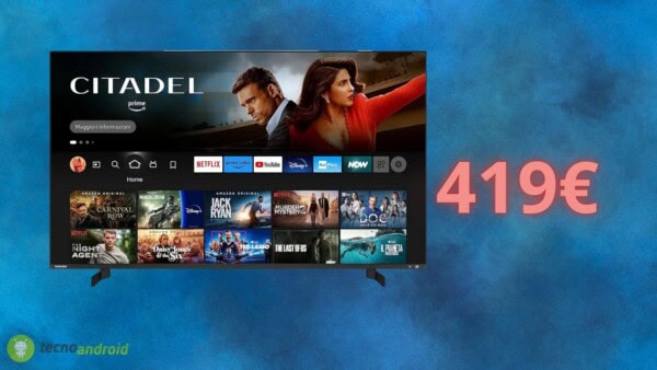 Smart TV Toshiba QLED da 50 pollici: il prezzo CROLLA su Amazon