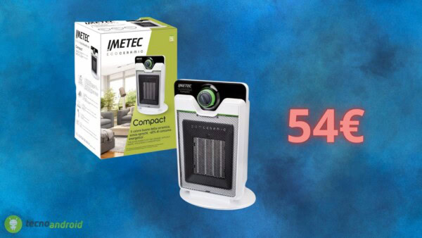 Stufetta IMETEC al prezzo più basso su Amazon: state al caldo e risparmiate