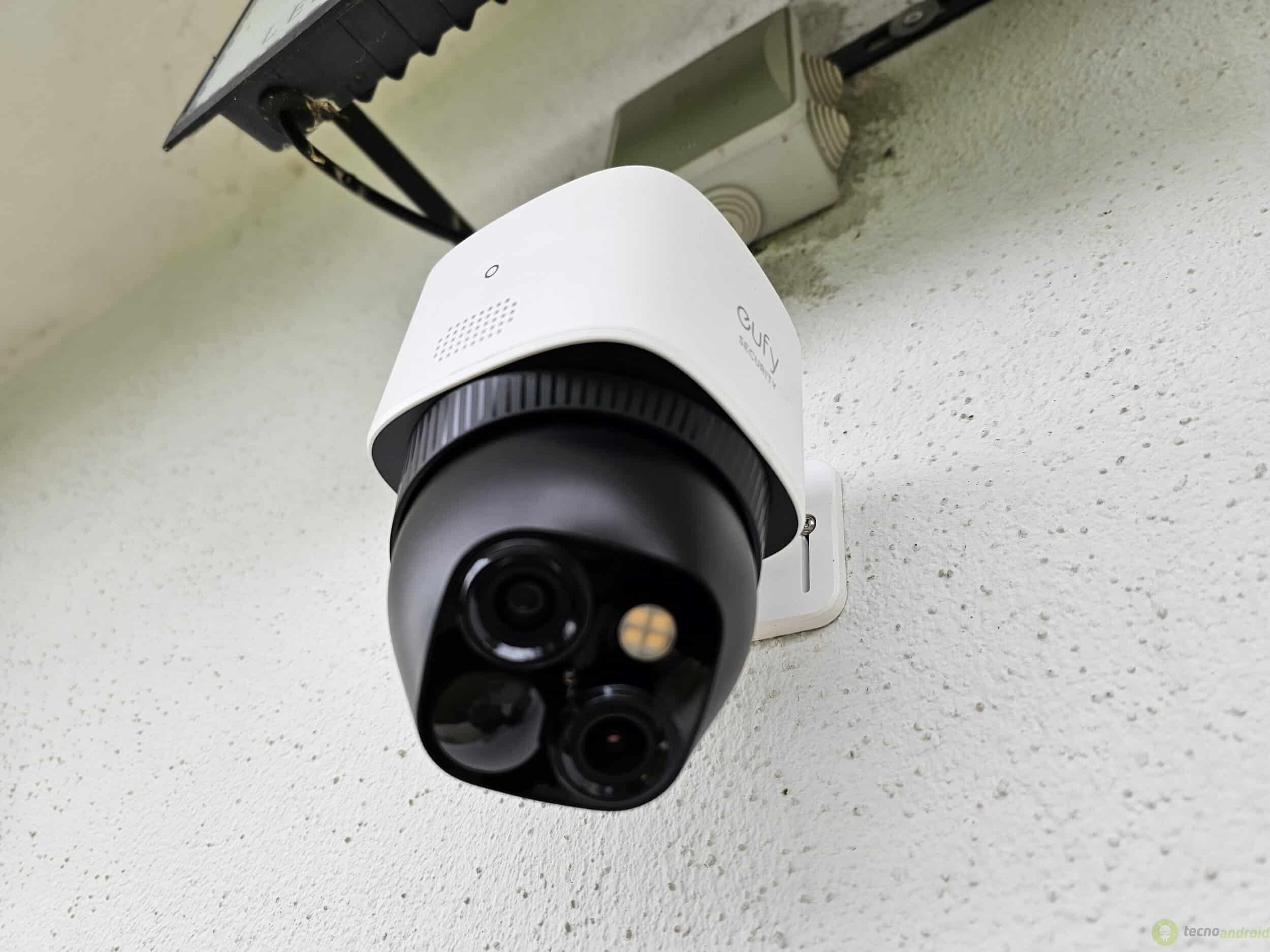 Telecamera Eufy SoloCam S340 3K Con Pannello Solare – Wi-Fi Esterna A 360°, Tracciamento Automatico, Nessun Abbonamento, Compatibile HomeBase 3