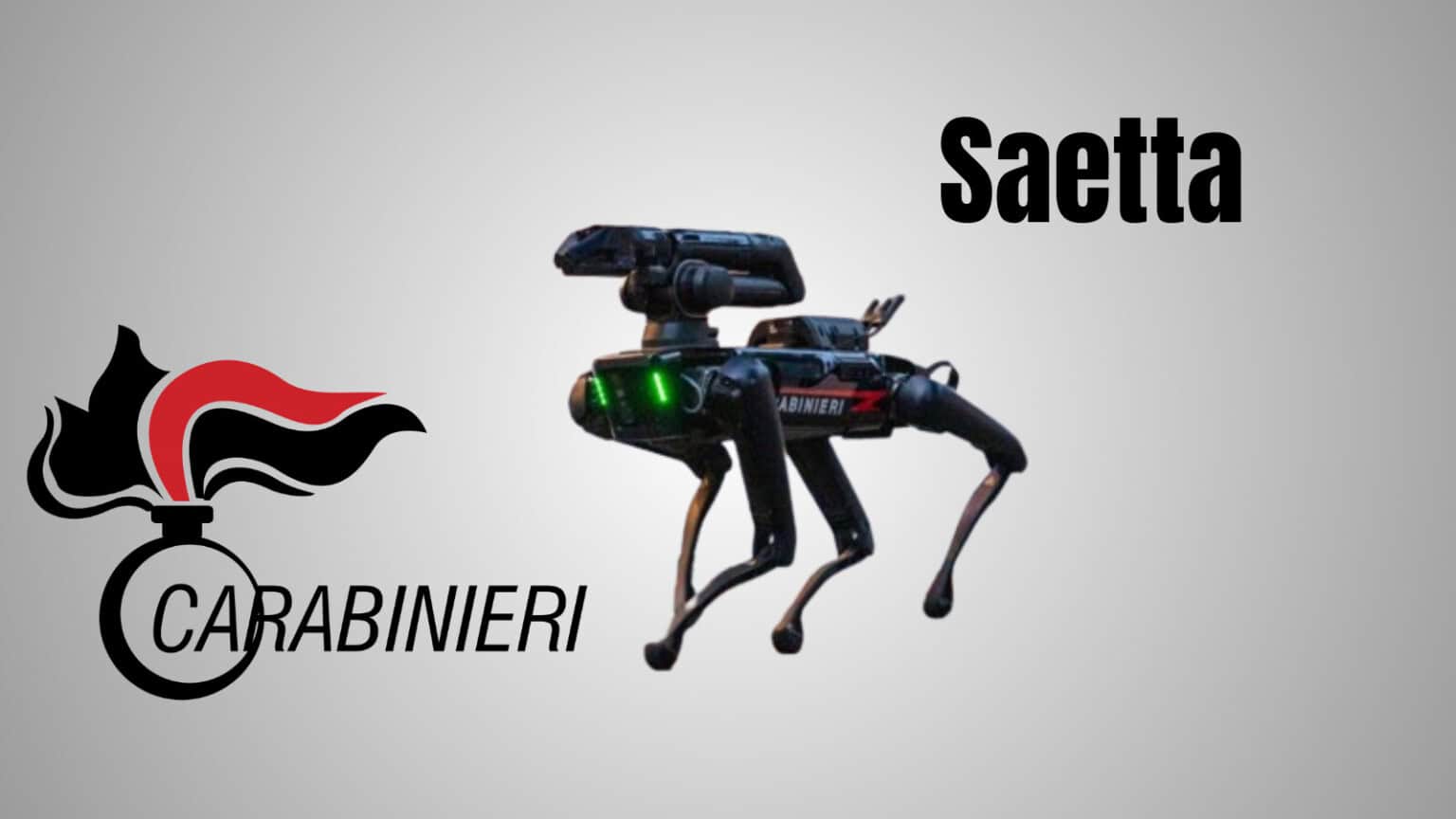 Cane Robot Carabinieri