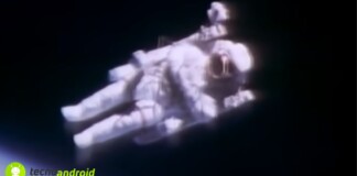 immagine spaventosa dello spazio astronauta