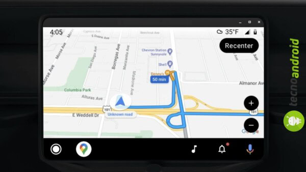 andoid auto parcheggiare con google maps