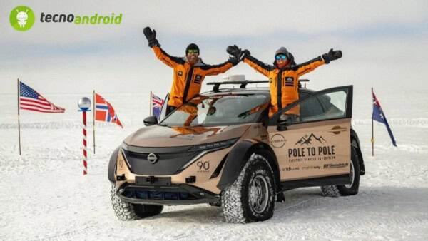 auto elettrica Nissan conquista polo nord e polo sud