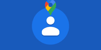 Icona Google Contatti con Google Maps Sopra