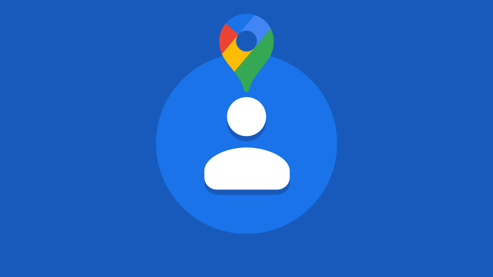Icona Google Contatti con Google Maps Sopra
