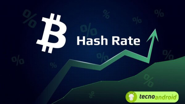 L’hash rate di BTC registra una crescita e raggiunge il suo massimo