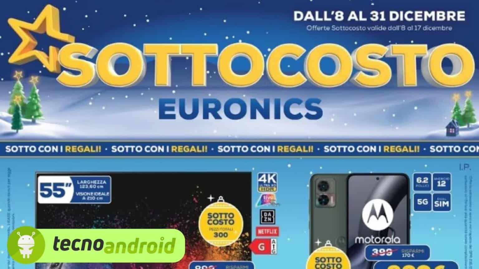 Con il sottocosto Euronics si possono completare i regali di Natale