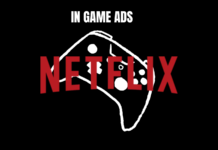 Logo netflix con in game ads
