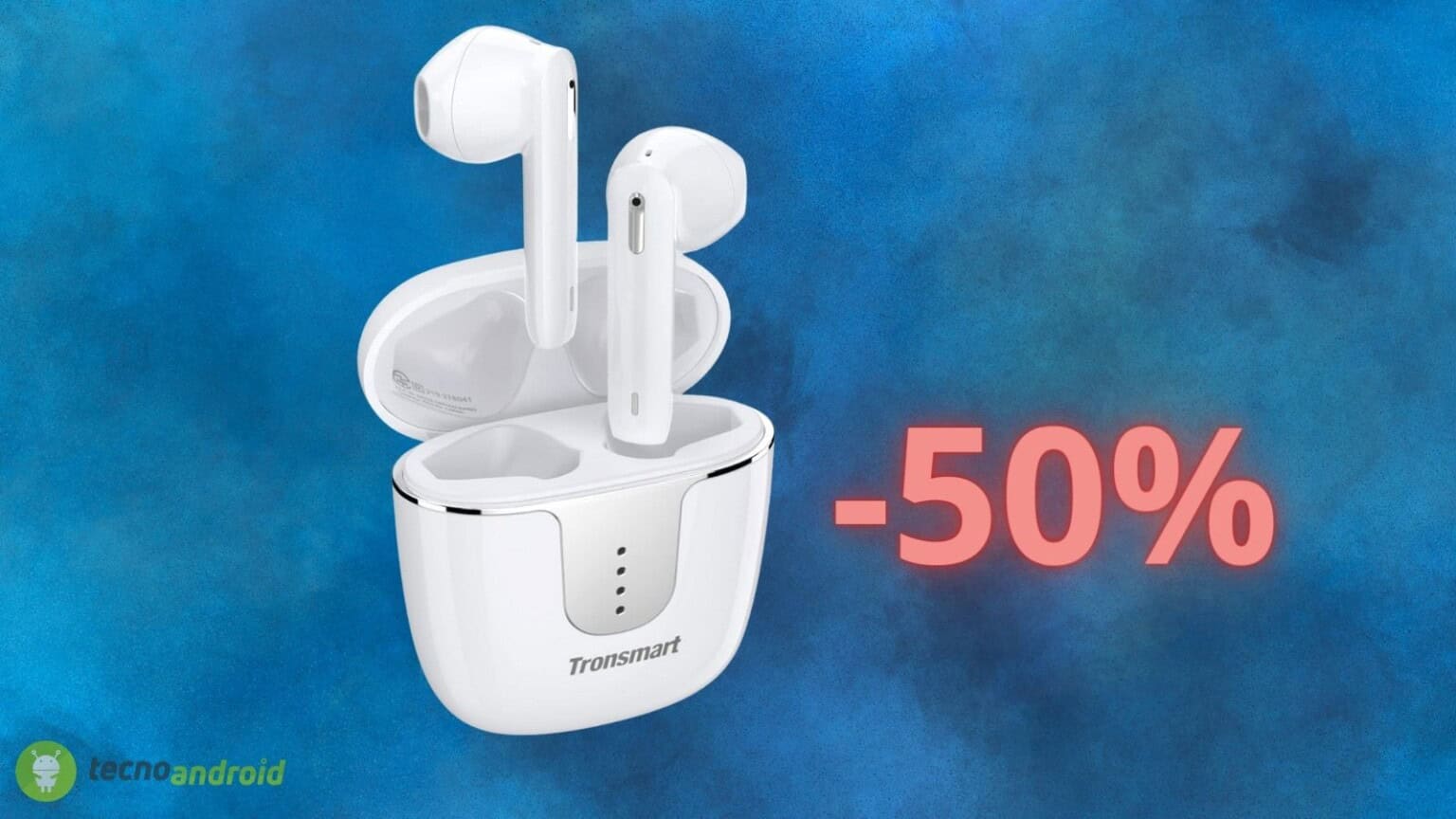 Auricolari true wireless scontati del 50% con COUPON su Amazon: che prezzo!