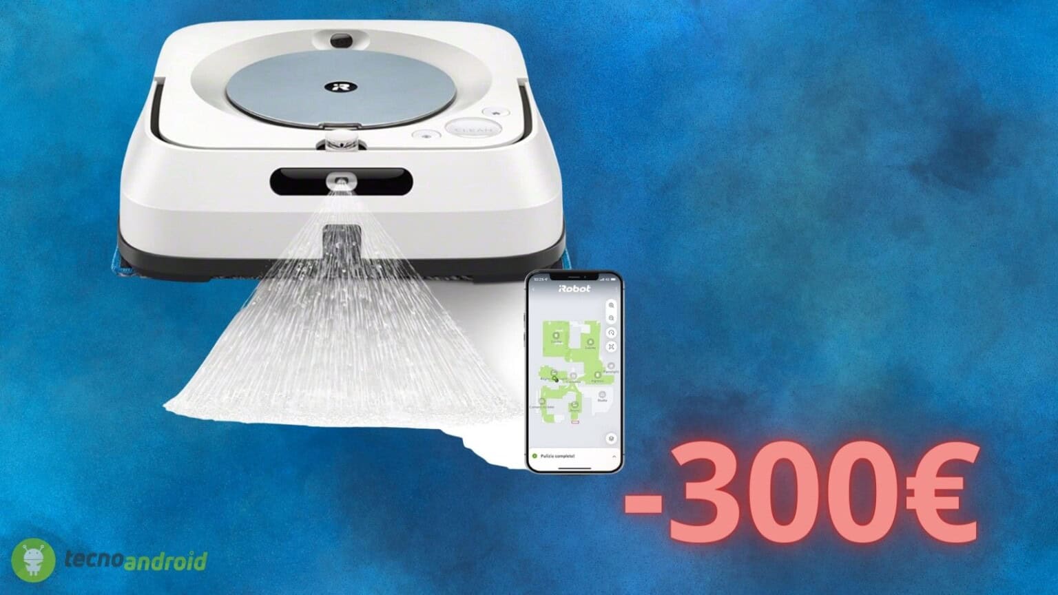 Robot aspirapolvere IROBOT scontato di 300€ su AMAZON