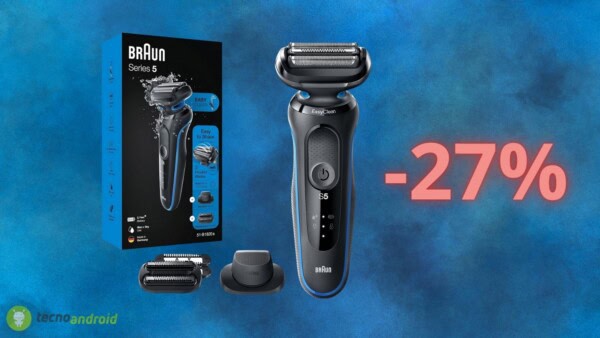 Rasoio elettrico BRAUN: scontato del 27% su Amazon