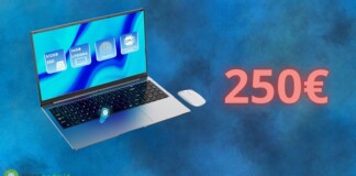 Notebook Windows a 250€ su AMAZON: ecco il coupon da 110€