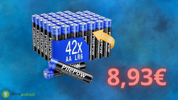 Pile Stilo AA in super OFFERTA su Amazon: set da 42 unità fortemente scontato